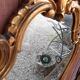 Miroir doré baroque style Louis XV biseauté