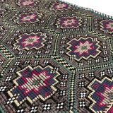 Neutral Oushak Geometric Kilim Rug