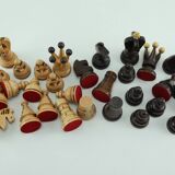 Vintage handcrafted folding chess game box