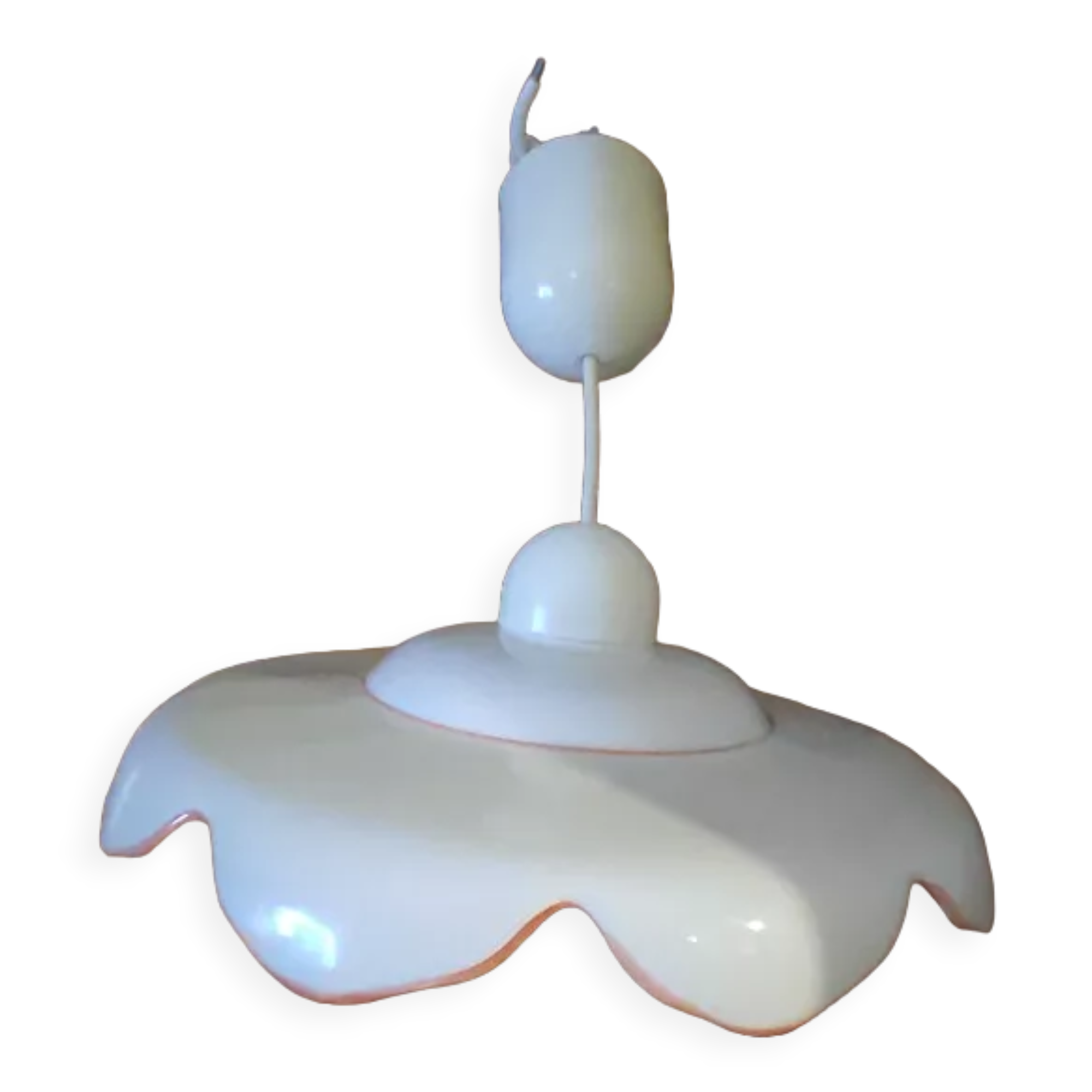 Suspension lampshade corole porcelain fruits