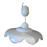 Suspension lampshade corole porcelain fruits