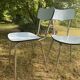 Chaises de cuisine années 60 , Formica et chrome