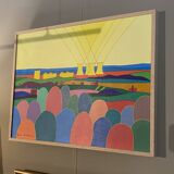 Tableau centrale colorée Pierre Wittmann 1978