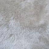 Set of 2 Pelfran vintage ivory fur chairs