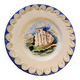 Ceramic dish signed Marc Roussel representing a sailboat, 20th century period