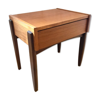 Scandinavian teak bedside table 1970