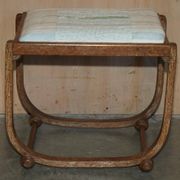 Art Deco whitewashed oak dressing table with Heal's stool.