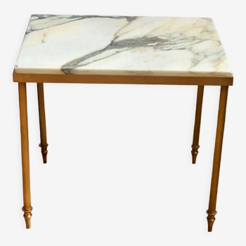 Brass marble coffee table