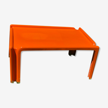 Orange fiberglass coffee table