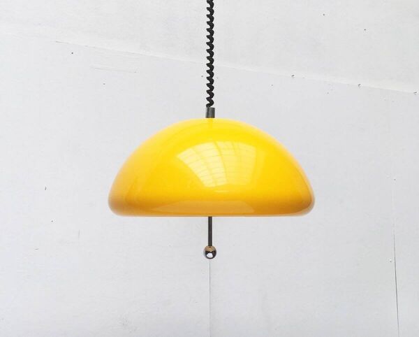 Lampe suspendue Space Age Cabras par Luigi Massoni pour Guzzini