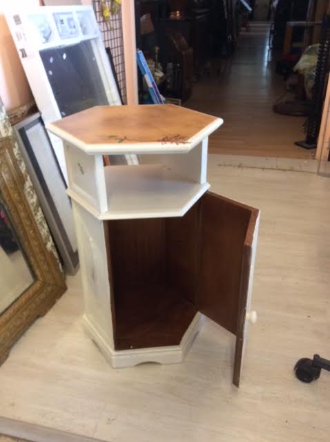 Painted bedside table