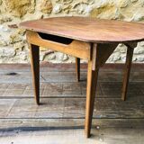 Table d'appoint vintage en bois , circa 50's