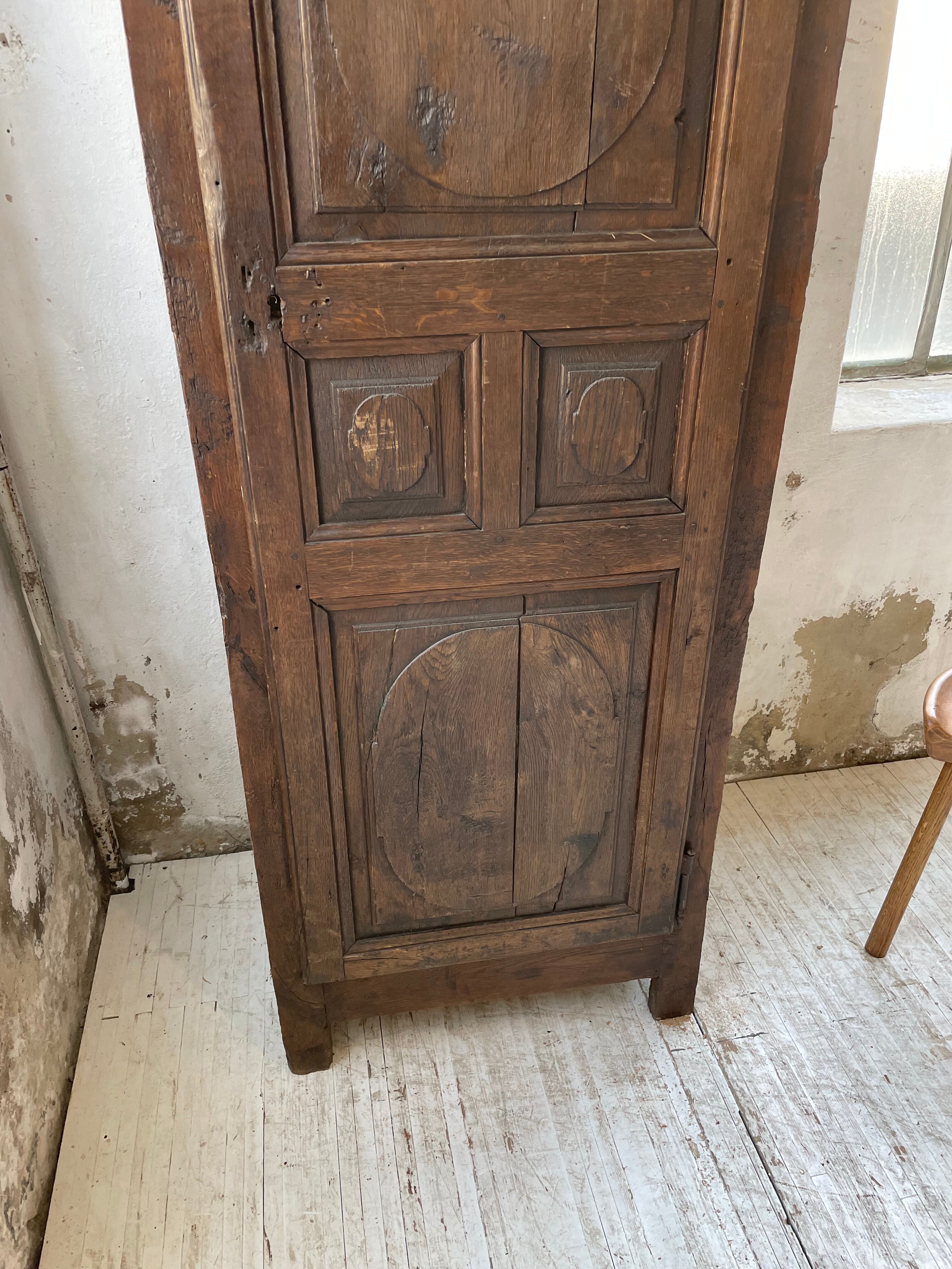 Savoyard solid oak cabinet XVIIIth
