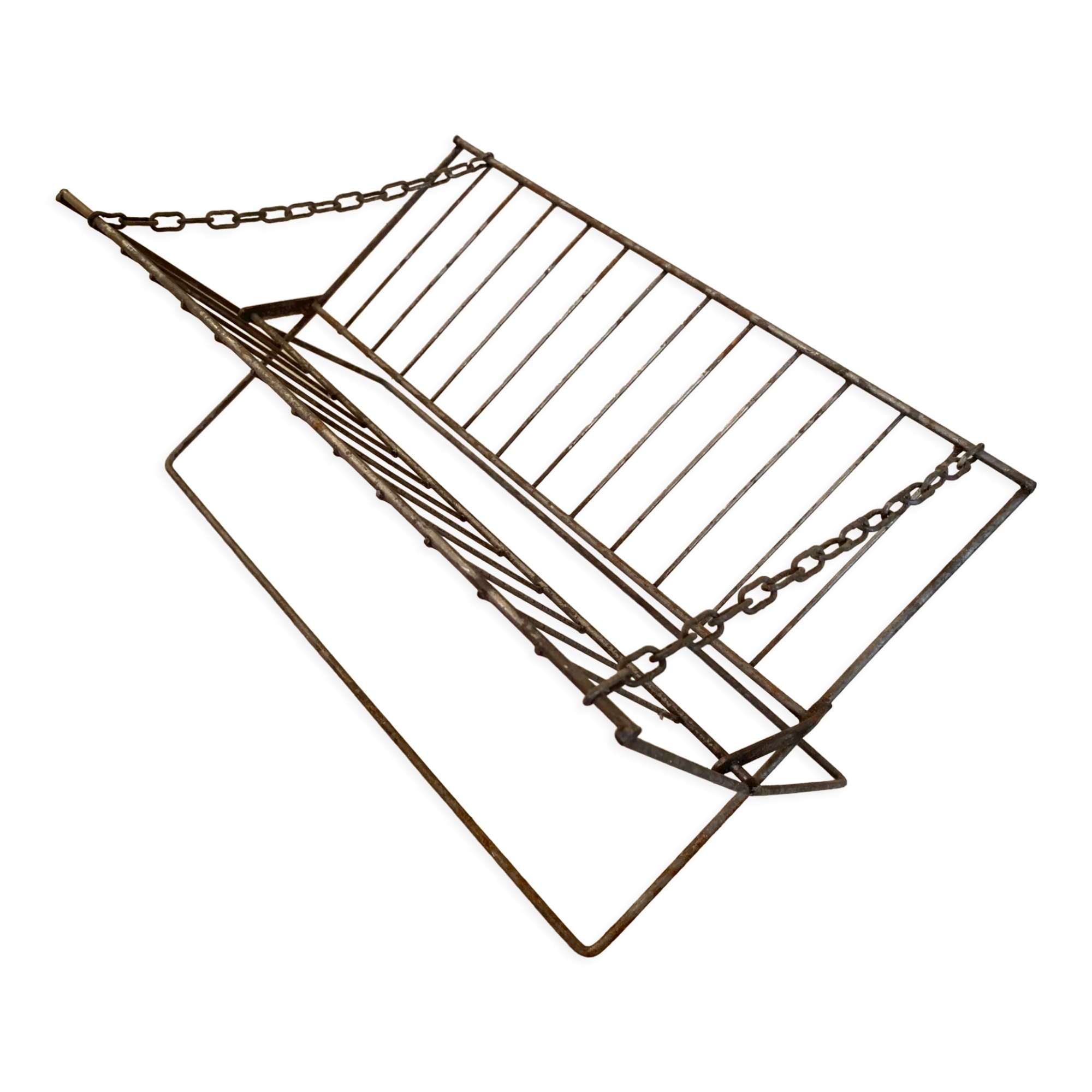 Old metal drainer