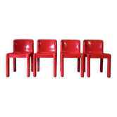 4 chaises modèle 4875 par C. Bartoli pour Kartell, 1970