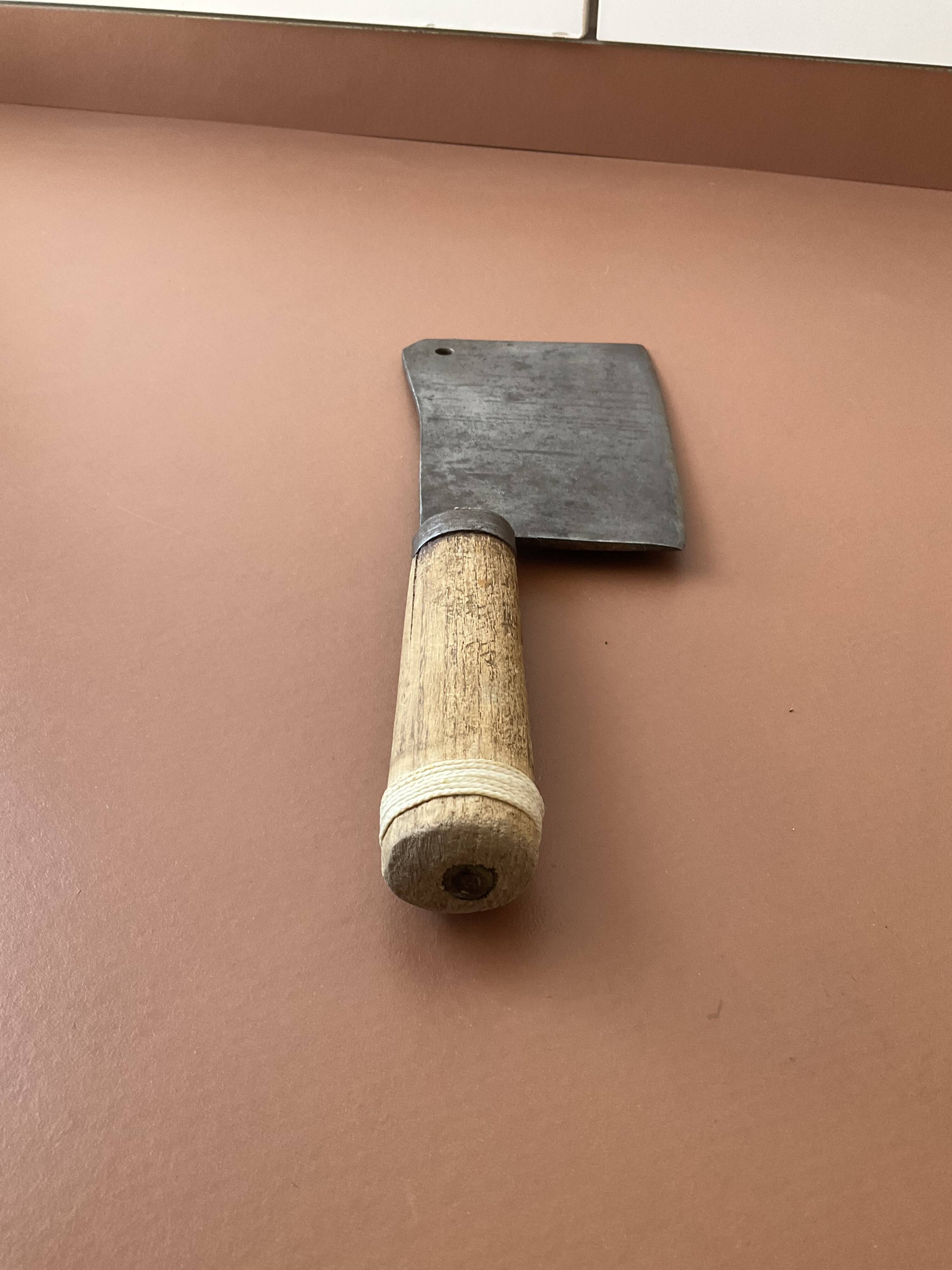 Old butcher's cleaver