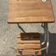 Renovated antique desk with inkwell