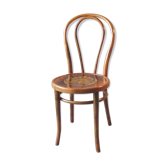 Chaise bistrot Thonet N°18 assise bois art nouveau, production 1925