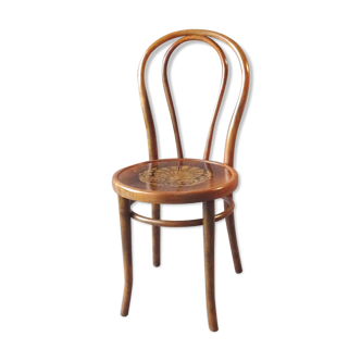 Thonet bistro chair N°18 art nouveau wood seat, production 1925