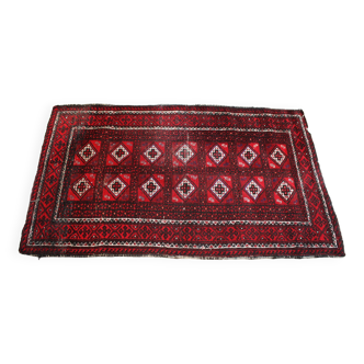 Afghan Baluch carpet, handmade 145x85.