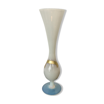 Vase soliflore opaline blanche