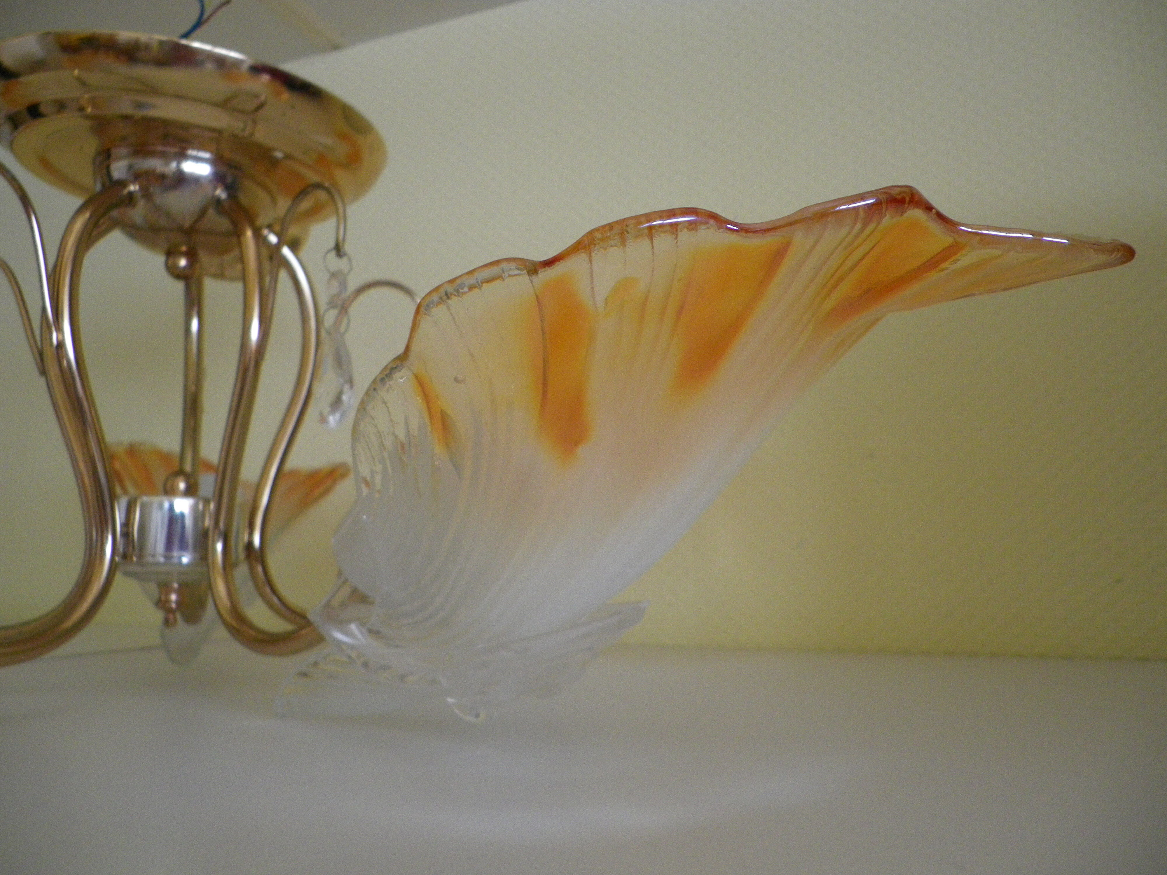 Chandelier to 5 branches art deco 1980