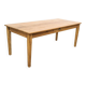 Rustic farmhouse table in solid oak with antique patina finish 200 x 90