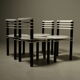 Set of 4 dining chairs model 6800 by Kurt Thut for Dietiker, 1980s