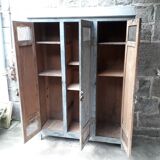 Patinated industrial wardrobe