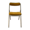 Folding chair velvet ochre