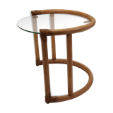 Round bamboo coffee table or side table