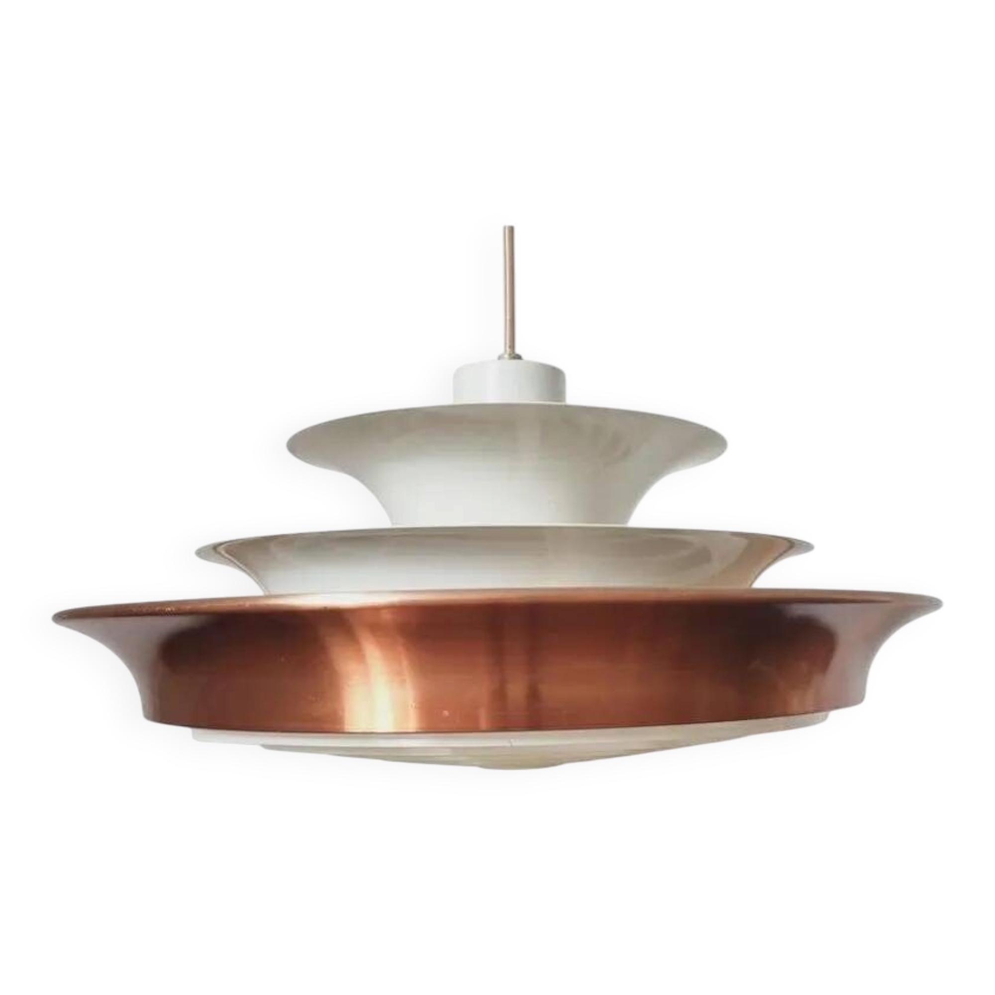 Rare Midcentury Pendant in Style of Louis Poulsen, Denmark, 1970s
