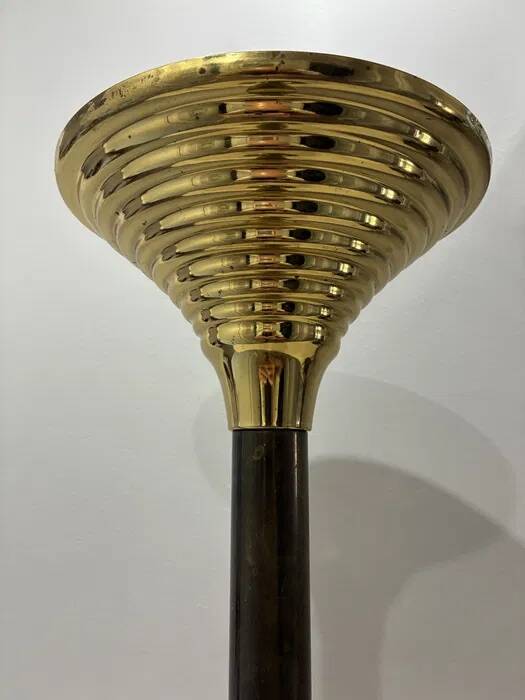 Casa Vogue Brass Table Lamp — Art Deco Style, Italy 1970s