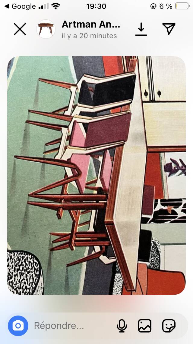 4 chairs Maurice Pré