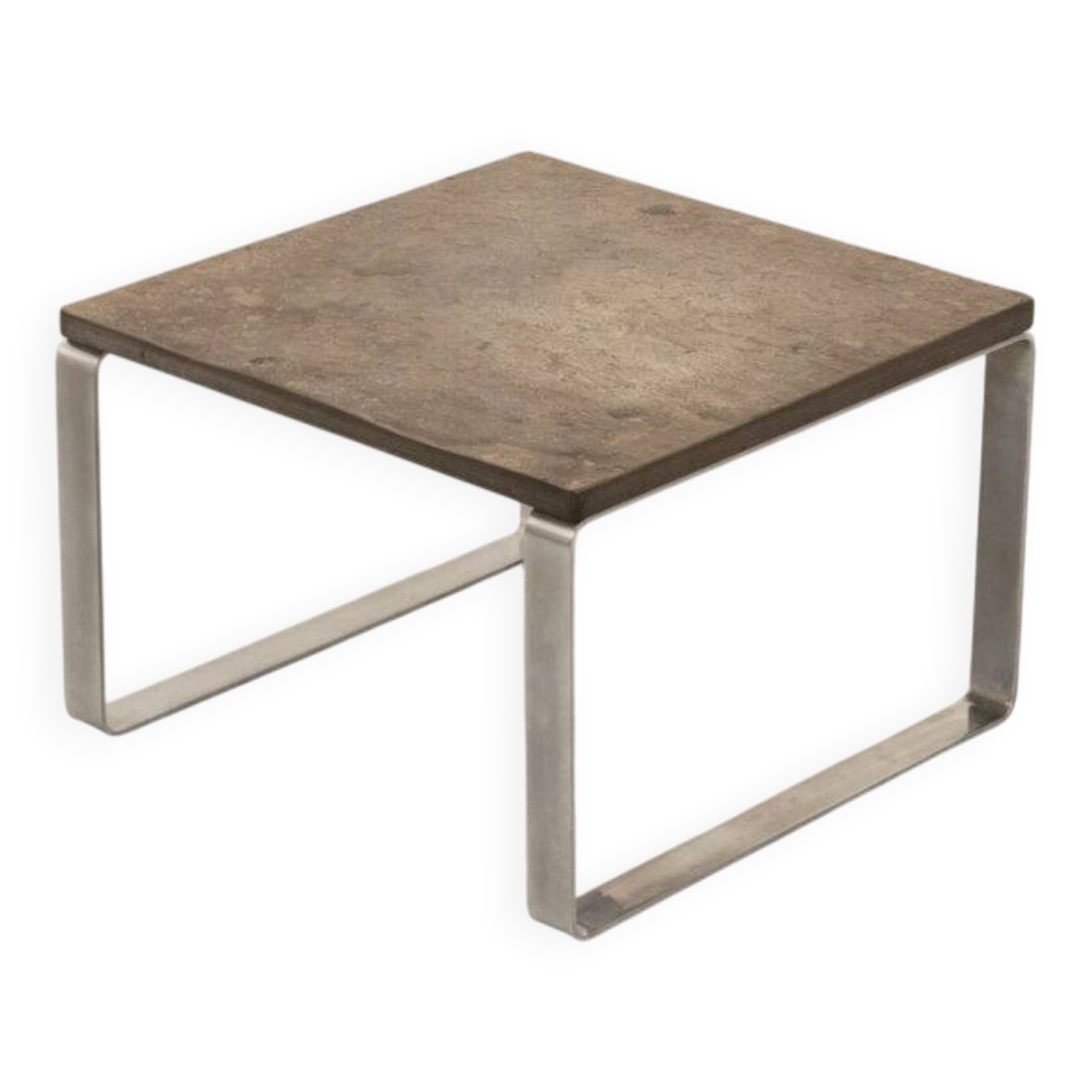 Slate & Chrome coffee table by Draenert 1970s