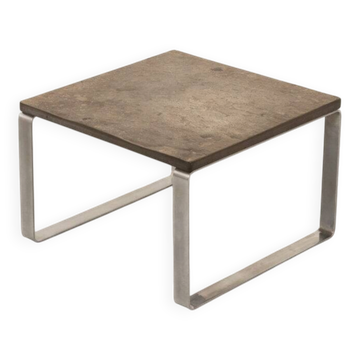 Slate & Chrome coffee table by Draenert 1970s