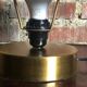 Art Deco-style mushroom lamp in gilded brass