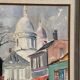 Mid-Century Oil on Canvas “City Scene” by WB, Signed, Vintage & Framed 40×47cm