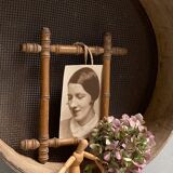 Old large wooden sieve