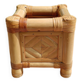 Vintage bamboo plant pot