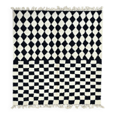 Tapis à Damier noir et blanc - 300 x 260 cm