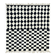 Black and white checkered rug - 300 x 260 cm