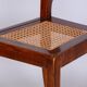 Biedermeier Polish Chair in Walnut Vener & Rattan, Austria, 1830s