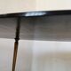 Oval coffee table in black opaline