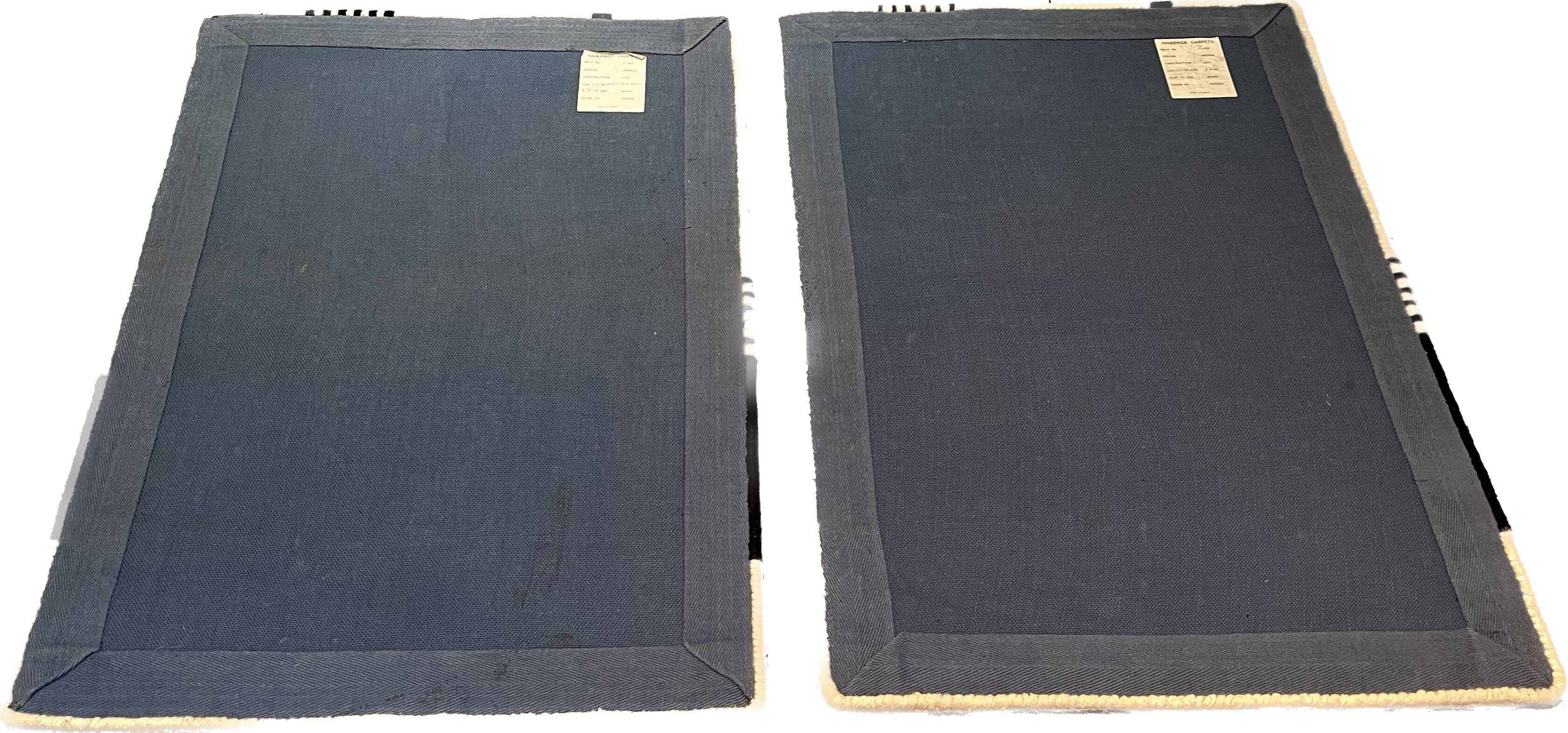 2 tapis moderne tuftés main, 1960