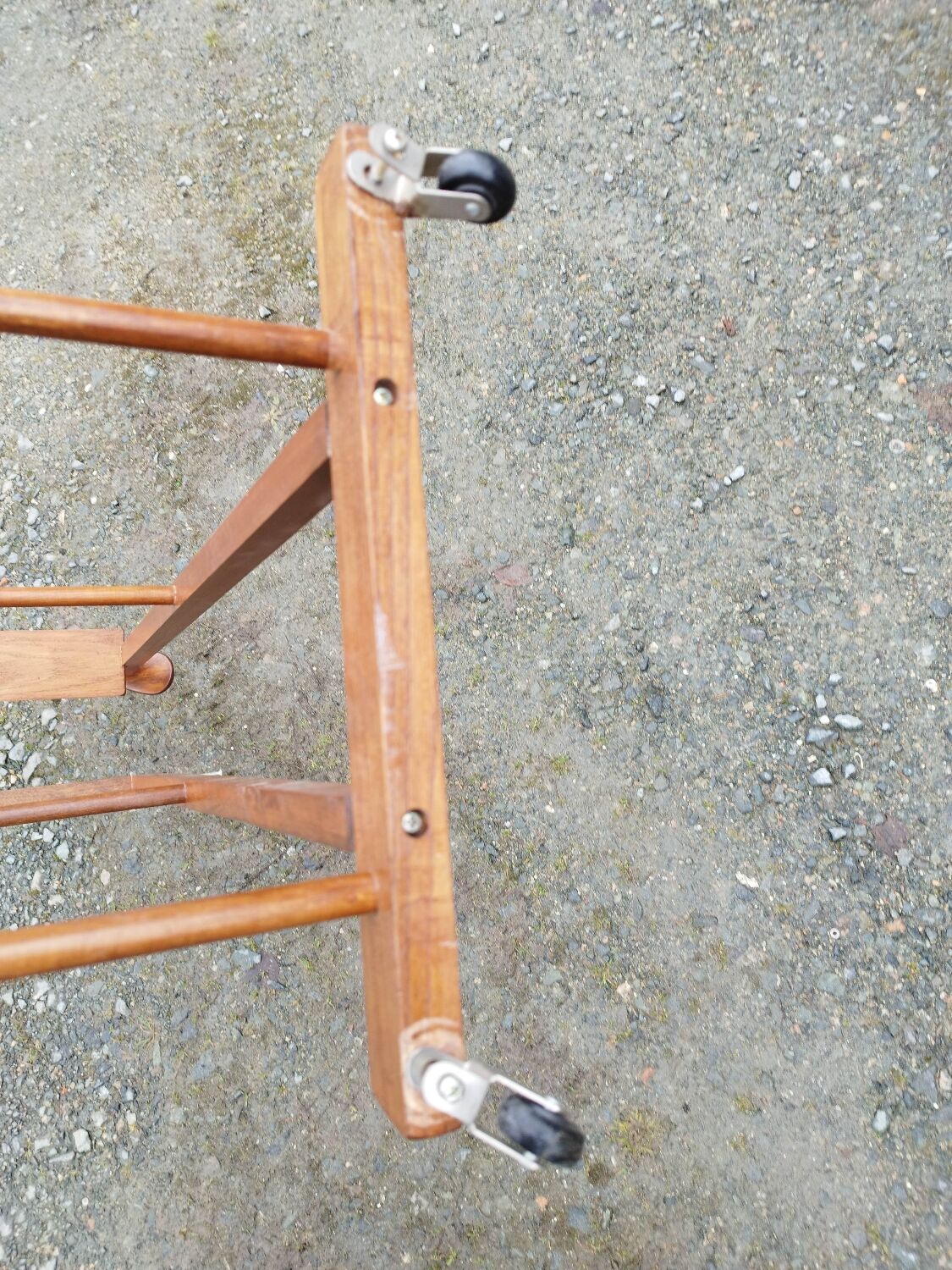 Double wooden night valet