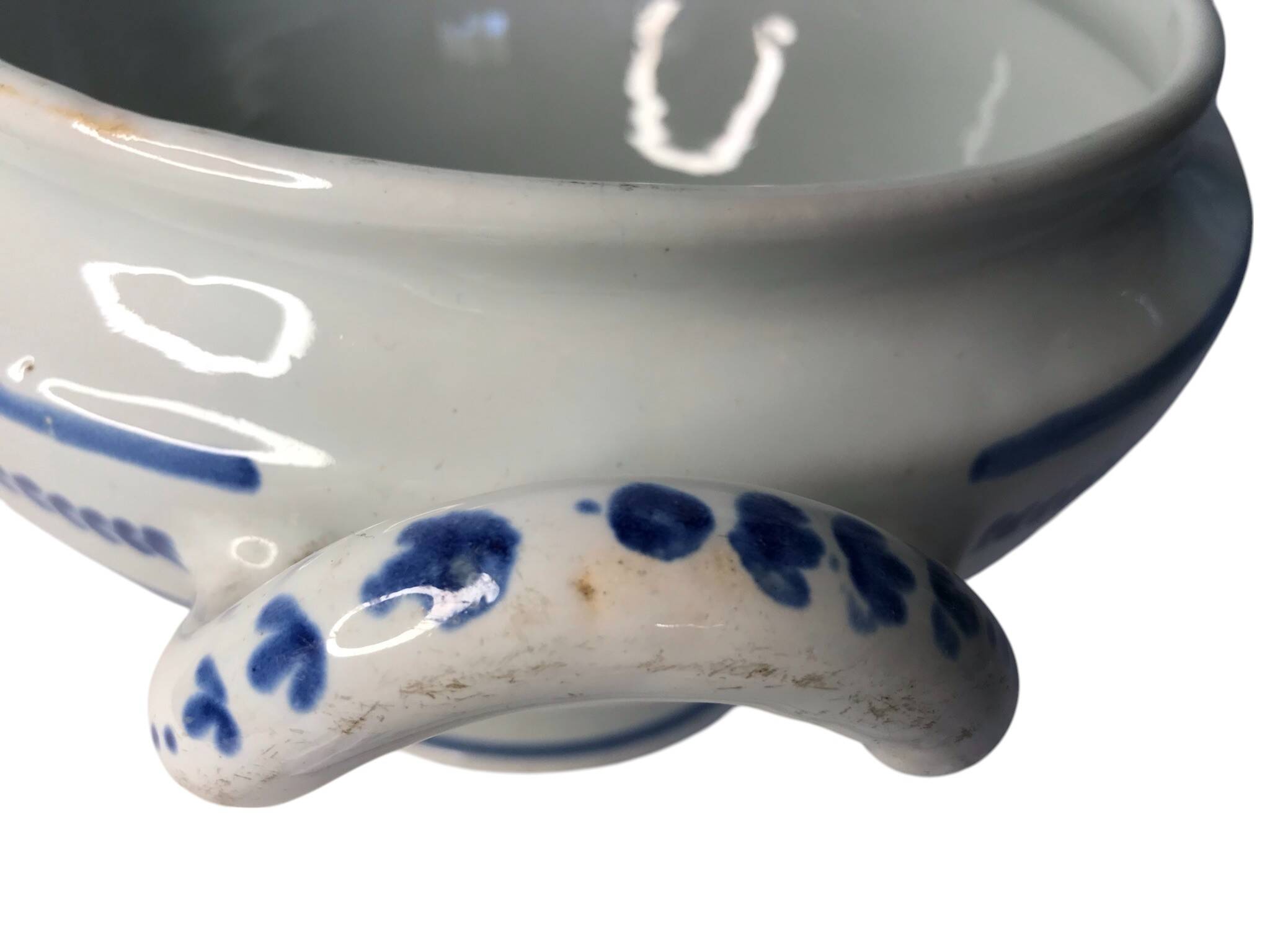 France, Fretel earthenware soup tureen with apple, 19th century