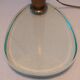 Italian Desk lamp  1950 brass and glass