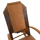 A pair of unique Art Deco rocking chairs, Poland, circa 1930.