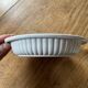 2 small old, vintage oven dishes - white ceramic